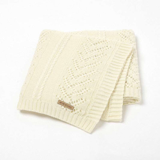 Infant Solid Color Hollow Cotton Quilt Cover Blanket