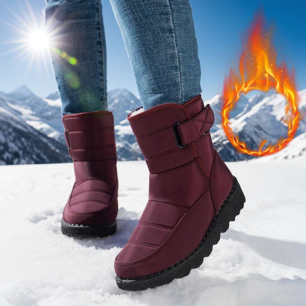 Snow Boots For Women Plus Size Plus Velvet Warm Cotton Boots - globaltradeleader