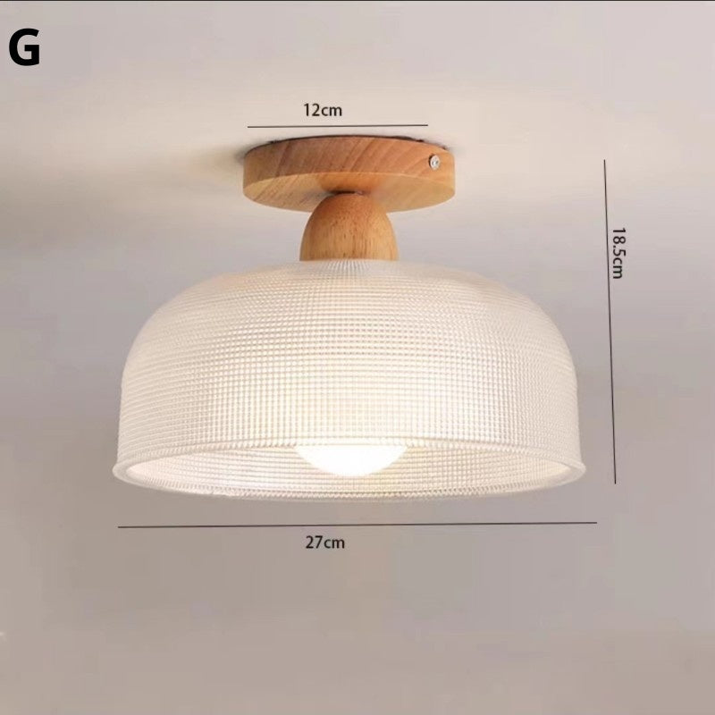 Nordic Modern Minimalist Corridor Balcony Solid Wood Ceiling Lamp - globaltradeleader
