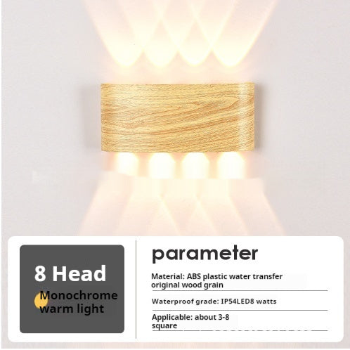 Bedside Lamp Personality Solid Wood Wall Lamp - globaltradeleader
