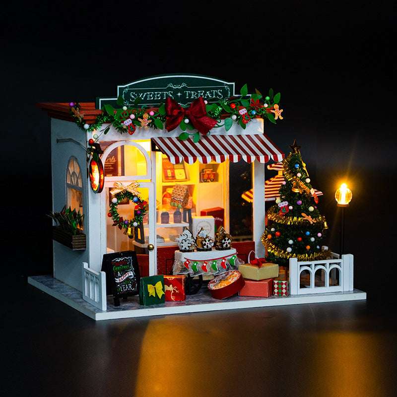 The Christmas Cottage Hand-assembled Villa Model