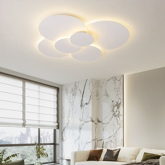 Simple Modern White Round Combination Ceiling Lamp - globaltradeleader