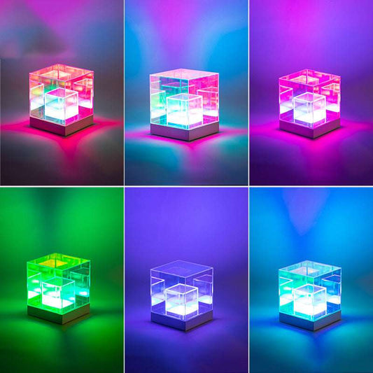 E-sports Room Desktop Sense Magic Cube Triangle Small Night Lamp - globaltradeleader