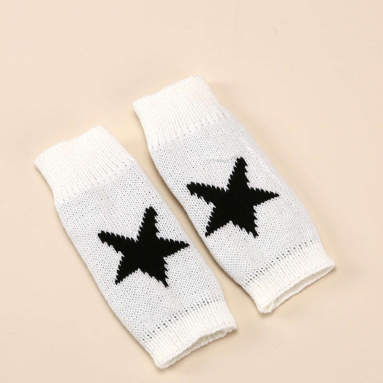 Autumn And Winter Acrylic Wool Five-pointed Star Gloves Warm Oversleeve - globaltradeleader