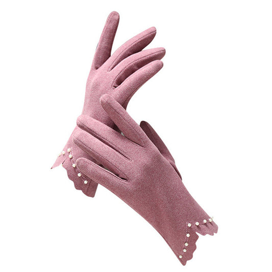Women's Gloves Autumn And Winter Thin Warm-keeping And Cold-proof Touch Screen - globaltradeleader