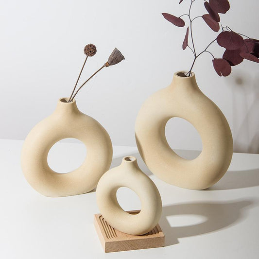 Round Vase Decoration Creative Ceramic Crafts