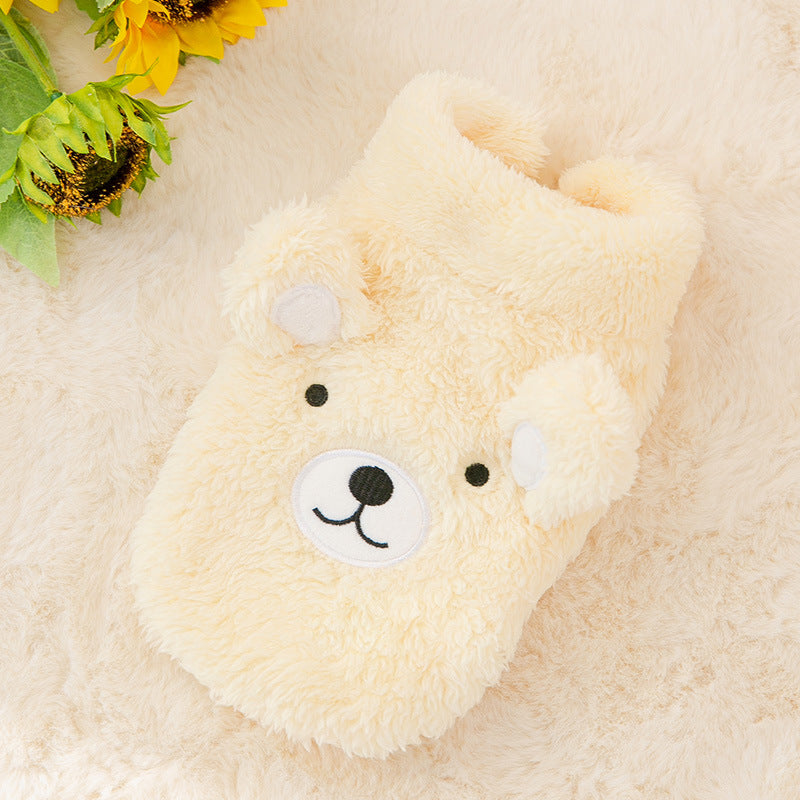 Warm Three-dimensional Bear Patch Two-leg Fleece