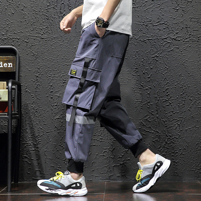 Men's New Trendy Nine-point Beamed Harem Pants Loose And Casual