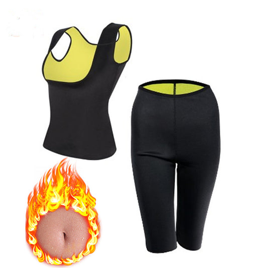 Women's Slimming Hot Sweat Vest Body Shaper Control Neoprene Tummy Fat Burner Shapewear Tracksuit