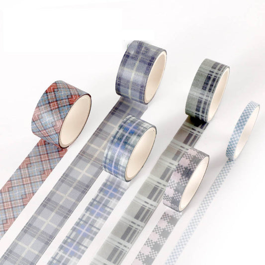 Creative Cute Retro Plaid Hand Account Tape Sticker