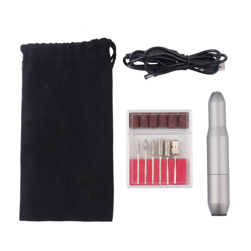 Factory Direct Wholesale New Portable USB Nail Polisher Exfoliating And Polishing Pen-Type Nail Remover Electric Polisher