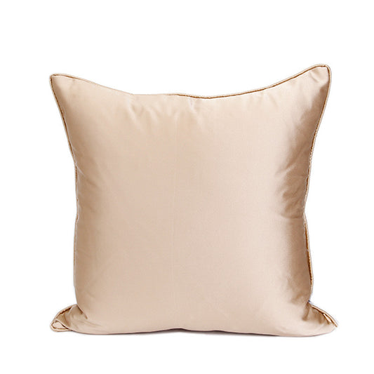 Modern And Simple Champagne Gold Light Luxury Backrest American Lumbar Pillow