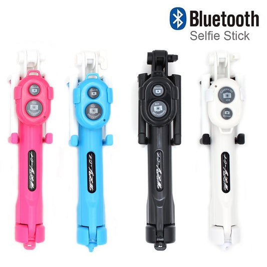 Compatible with Apple, Tripod Selfie Stick Stainless Steel Telescopic Bluetooth Selfie Stick