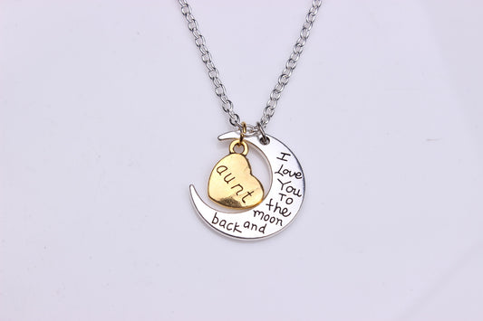 Explosive Valentine's Day Moon Sun Necklace I Love You To The Moom And Back