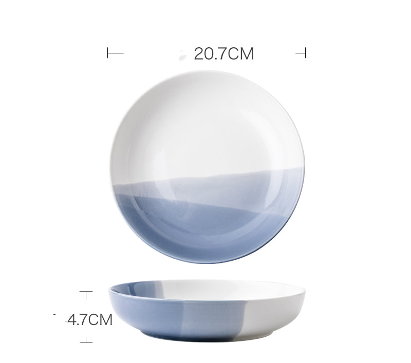 Nordic Ceramic Vegetable Bowl Deep Dish