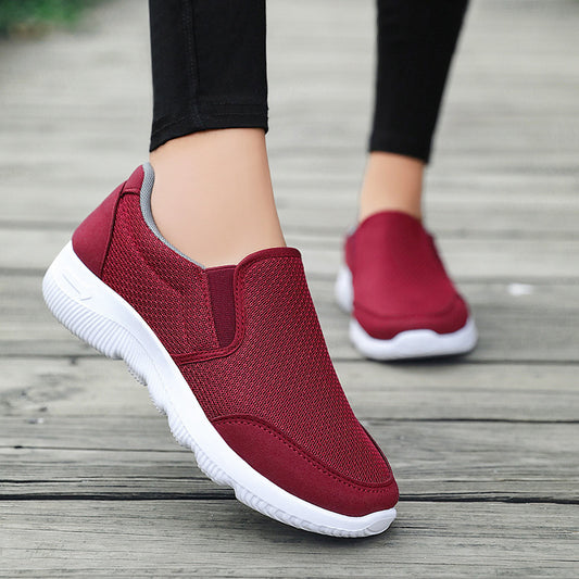 Spring New Soft Bottom Men&#039;s And Women&#039;s Casual Sports Shoes Middle-aged And Elderly Walking Shoes