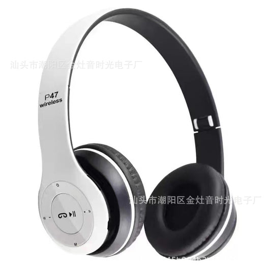 Factory Direct Supply St3 Cross-border Dedicated For P47 Bluetooth Stereo Headset Folding Card Factory Direct Sales Bluetooth Headset
