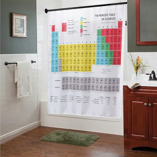 Printed Polyester Fabric Waterproof Shower Curtain