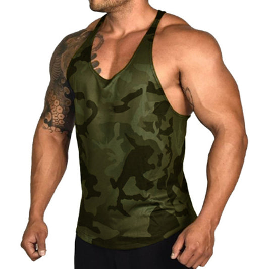 Mens Camouflage Print Sports And Leisure Vest
