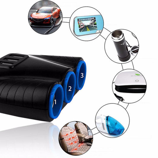 Car Cigarette Lighter Multifunctional Dual Usb120W High Power Mobile Phone Charging