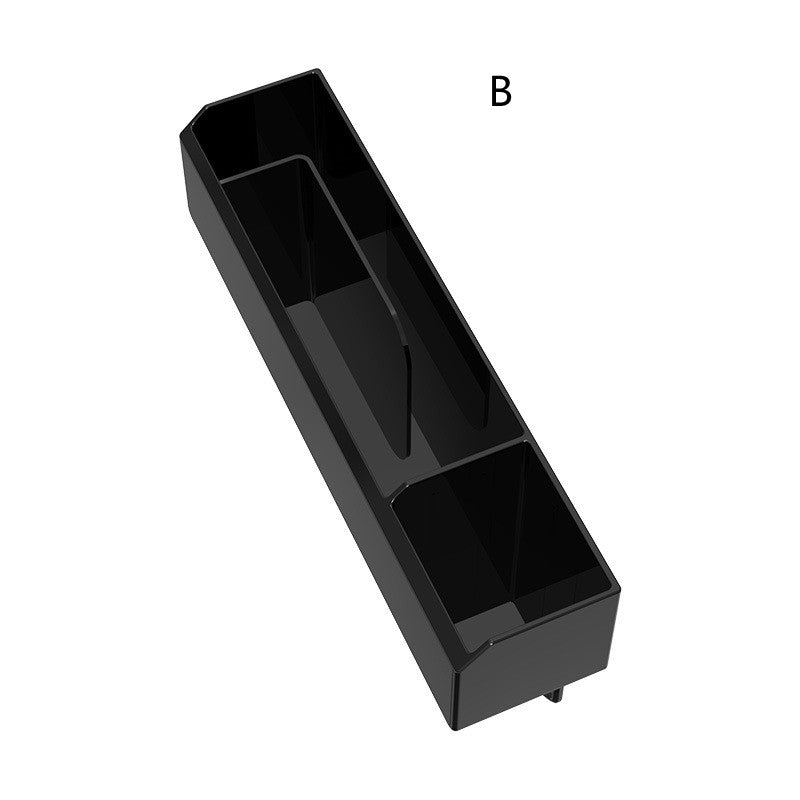 In Car Seat Slot Storage Box Charger With Retractable Cord