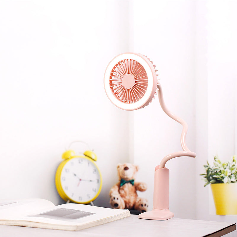 Eye protection lamp clip fan