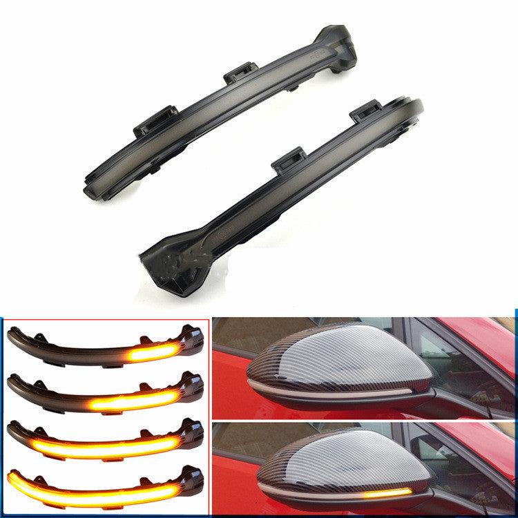 Rear View Mirror Yellow Running Water Light