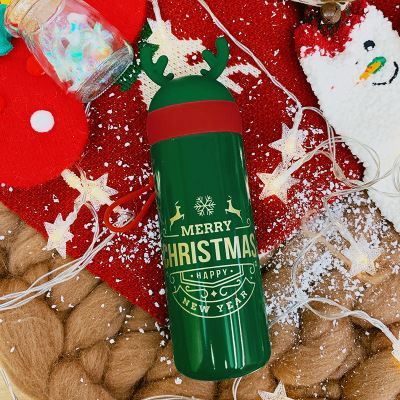 Christmas Vacuum Cup Water Cup Elk Christmas Eve Gift