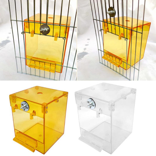 External Bird Bath Transparent Bath Square Basin Bird Supplies Pet Supplies
