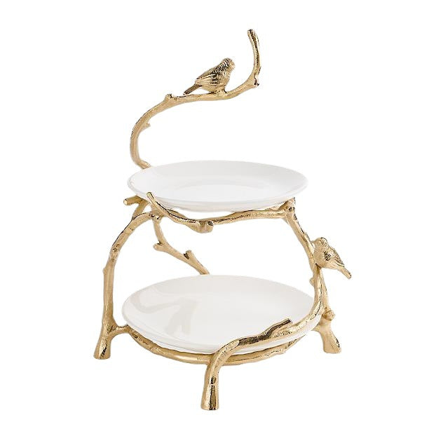 Christmas Two Tier Dinner Plate Holder Resin Crafts