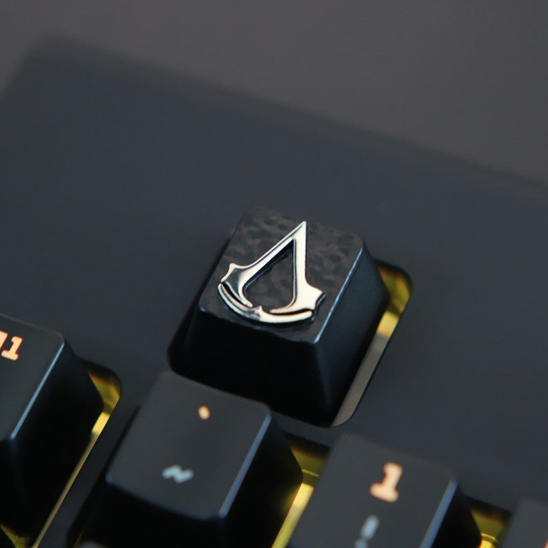 Mechanical Keyboard Zinc-aluminum Alloy Metal Embossed Keycap Button Key Stone
