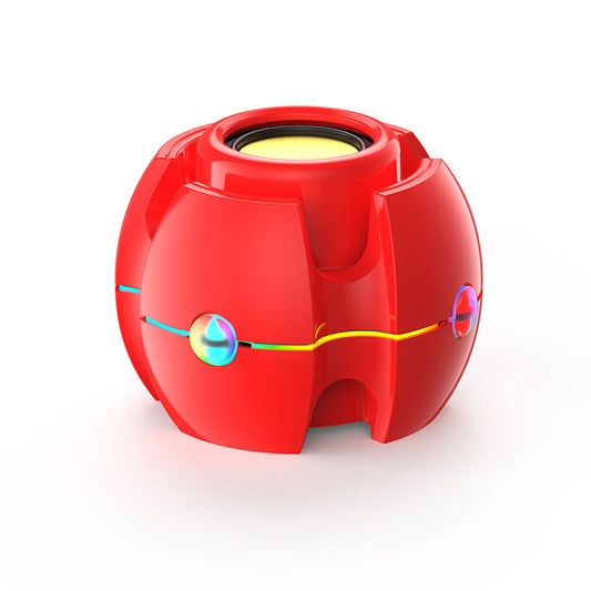 RGB Wireless Gyro Shaped Sound Shocking Subwoofer Can Be Plugged In