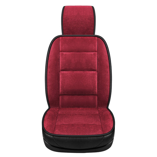 Thickened Warm Monolithic Plush Car Seat Cushion