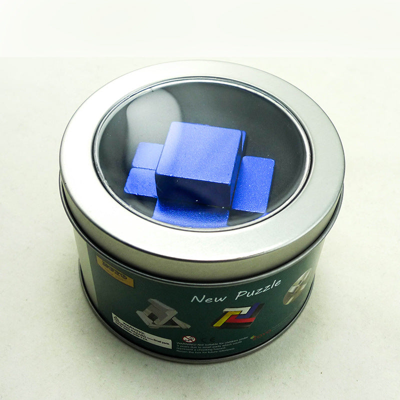 Children's Aluminum Alloy Puzzle Ring Building Block Toys