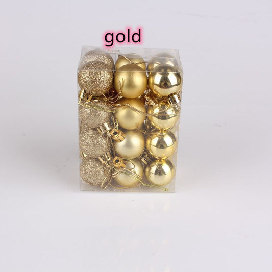 Plastic Christmas Ball Glossy Matt Powder Ball Mix