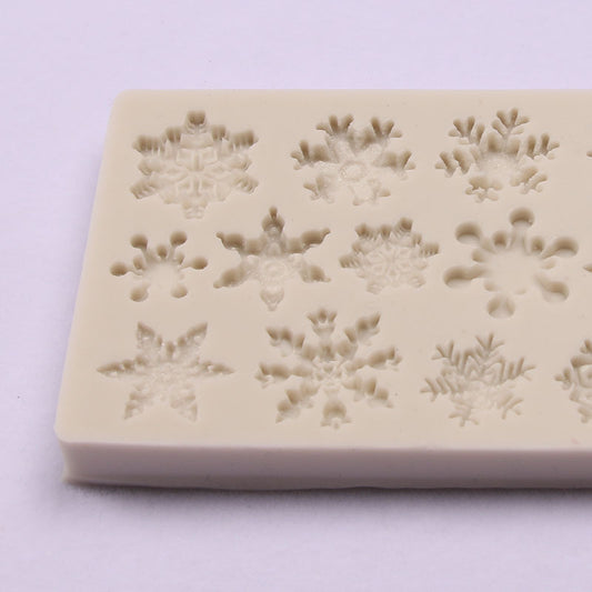 Christmas Series Snowflake Cake Silicone Mold