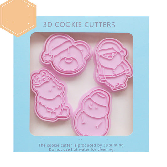 Christmas Snowman Christmas Tree Gingerbread Man Cookie Mold