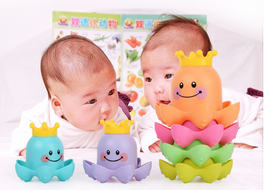 Children's Sea Octopus Stacked Cup Bathroom