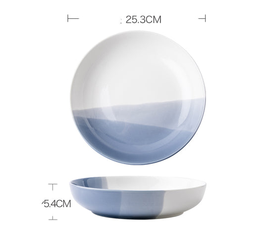 Nordic Ceramic Vegetable Bowl Deep Dish