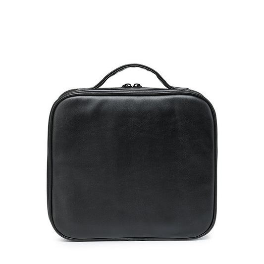 Double Zipper Magic Color Partition Cosmetic Bag