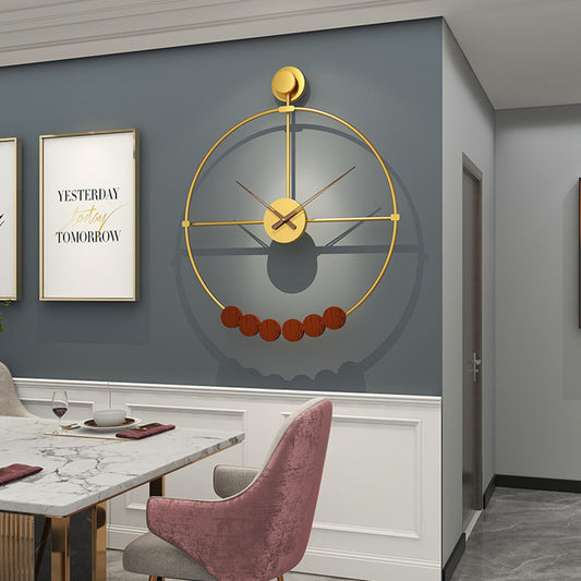 Wall Clock Simple Fashion Art Light Luxury Clock Living Room Creative
