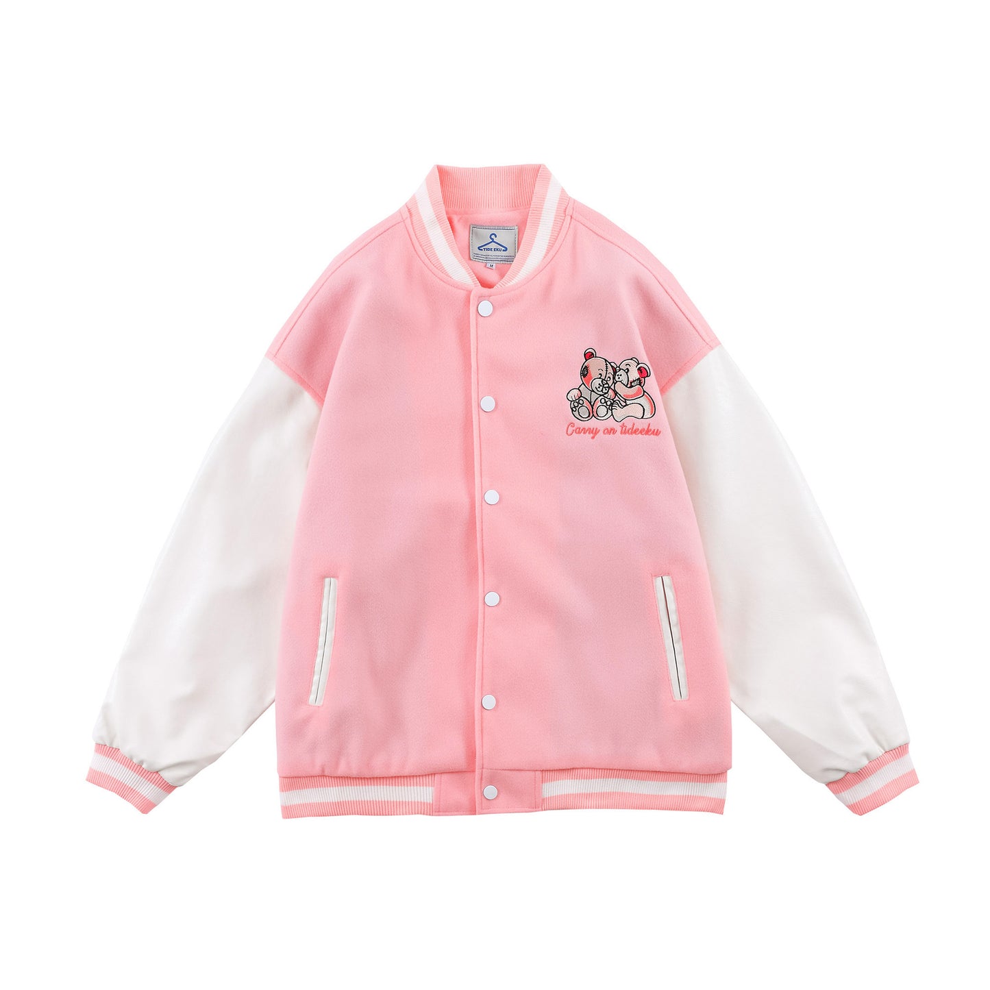 Bear Embroidered Baseball Uniform For Men And Women