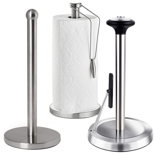 Stainless Steel Kitchen Roll Holder Vertical Paper Towel Holder Roll Holder