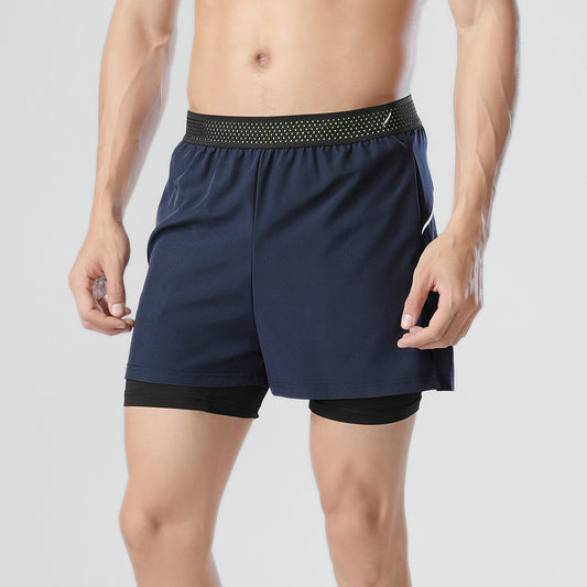 Sports Shorts Men's Summer Fitness Running Three-point Tights Lined With Anti-light Moisture Absorption Quick-drying Swimming Shorts