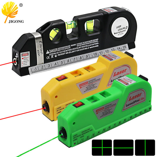 Portable Decoration Measurement Tool 4 In 1 Laser Level Laser Tape Measure With Infrared Small Level