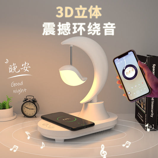 Bluetooth Speaker Led Bedside Romantic Colorful Atmosphere Night Light Wireless Charging Creative Birthday Gift For Girls