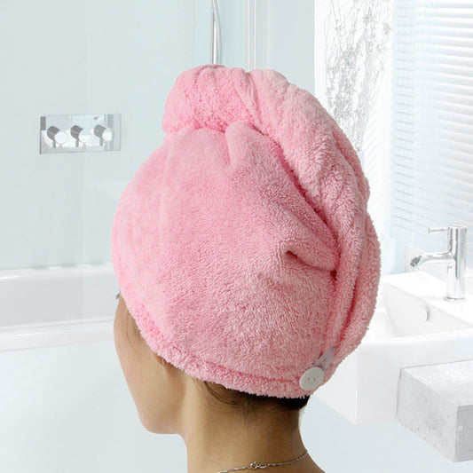 Thickened Dry Hair Cap Quick Dry Wipe Hair Absorbent Dry Hair Towel Long Hair Dry Hair Towel Vibrato Adult Baotou Shower Cap Female