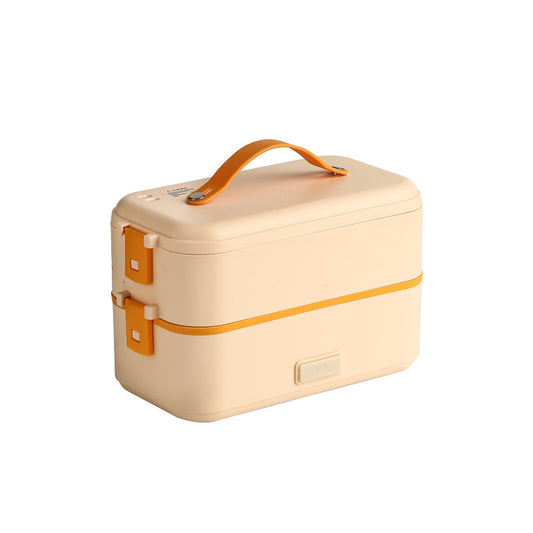 Electric Lunch Box 110V Single-layer Double-layer Plug-in Stainless Steel Lunch Box Heating Insulation Lunch Box