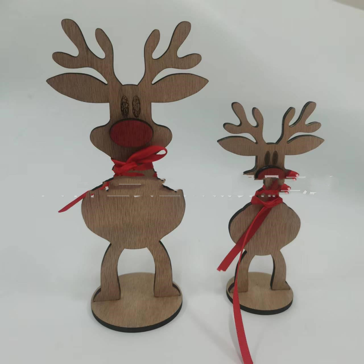 Elk Reindeer Family Christmas Ornament Decoration