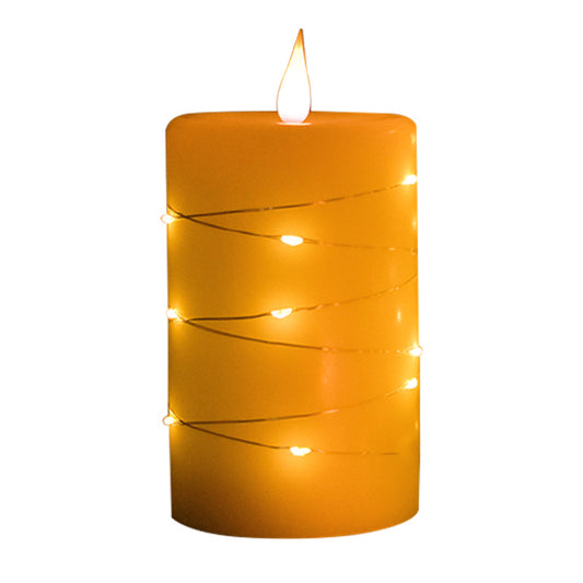 Drop-shaped Dual-light Flashing Electronic Candle